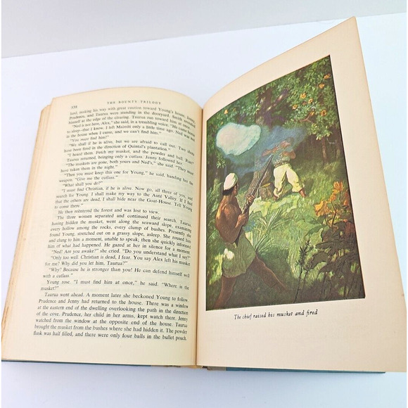 The Bounty Trilogy Nordhoff Hall Wyeth Edition Beautiful Illustrations 1962 - Picture 10 of 13